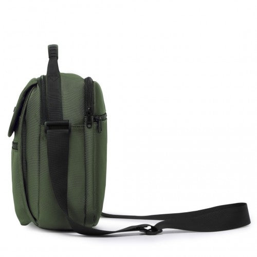 Kono Durable Men's Crossbody Shoulder Bag with Multiple Pockets - Messenger Bag for Travel, Work, and Daily Use - Green