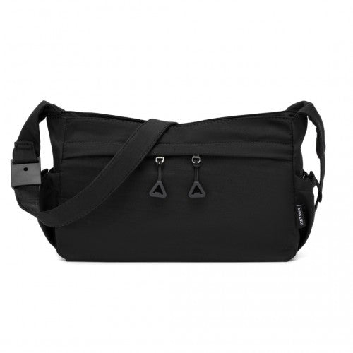 Miss Lulu Ultra - Light Water - Resistant Urban Casual Commuter Crossbody Bag - Black