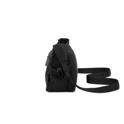 Miss Lulu Ultra - Light Water - Resistant Urban Casual Commuter Crossbody Bag - Black