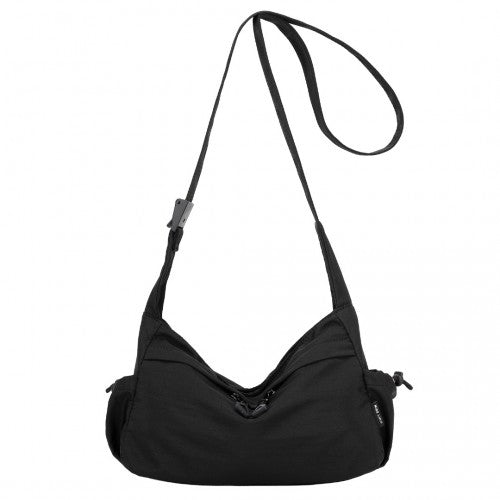 Miss Lulu Ultra - Light Water - Resistant Urban Casual Commuter Crossbody Bag - Black