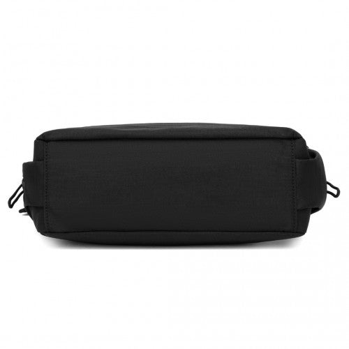 Miss Lulu Ultra - Light Water - Resistant Urban Casual Commuter Crossbody Bag - Black