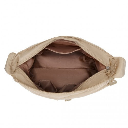 Miss Lulu Ultra - Light Water - Resistant Urban Casual Commuter Crossbody Bag - Khaki