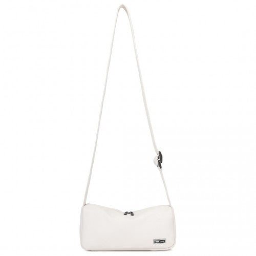 Miss Lulu Vintage Chic Lightweight Water - Resistant Crossbody Bag - Beige