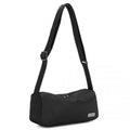Miss Lulu Vintage Chic Lightweight Water - Resistant Crossbody Bag - Black