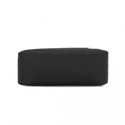 Miss Lulu Vintage Chic Lightweight Water - Resistant Crossbody Bag - Black