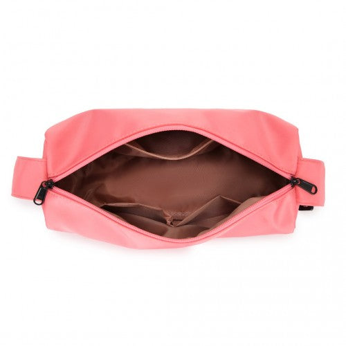 Miss Lulu Vintage Chic Lightweight Water - Resistant Crossbody Bag - Pink