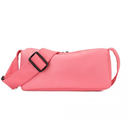 Miss Lulu Vintage Chic Lightweight Water - Resistant Crossbody Bag - Pink