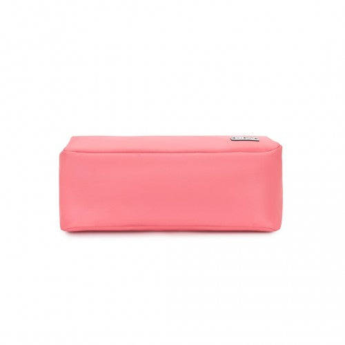 Miss Lulu Vintage Chic Lightweight Water - Resistant Crossbody Bag - Pink