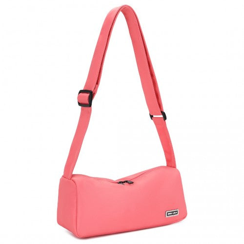 Miss Lulu Vintage Chic Lightweight Water - Resistant Crossbody Bag - Pink