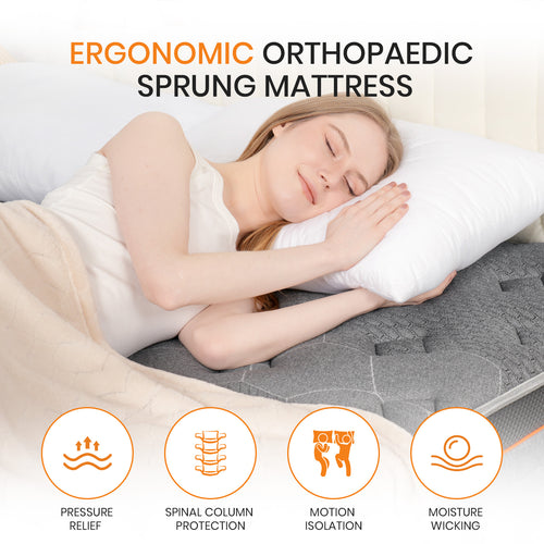 7-Zone Hybrid Pocket Sprung Mattress – Memory Foam, Medium-Firm, Single | Small Double | Double | | King