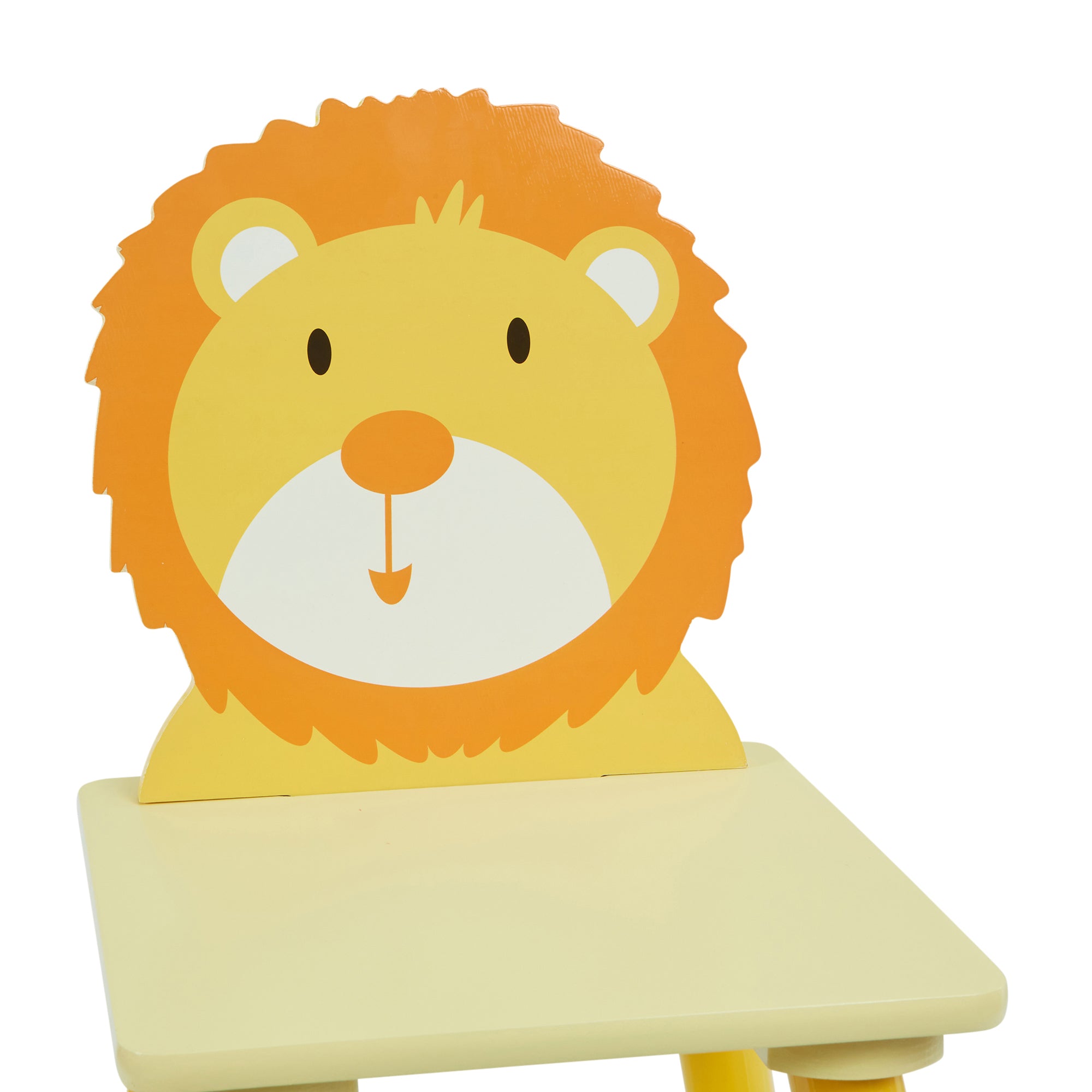 Kids Jungle Table & Two Chairs Set – Monkey & Lion (18 Months-6 Years)