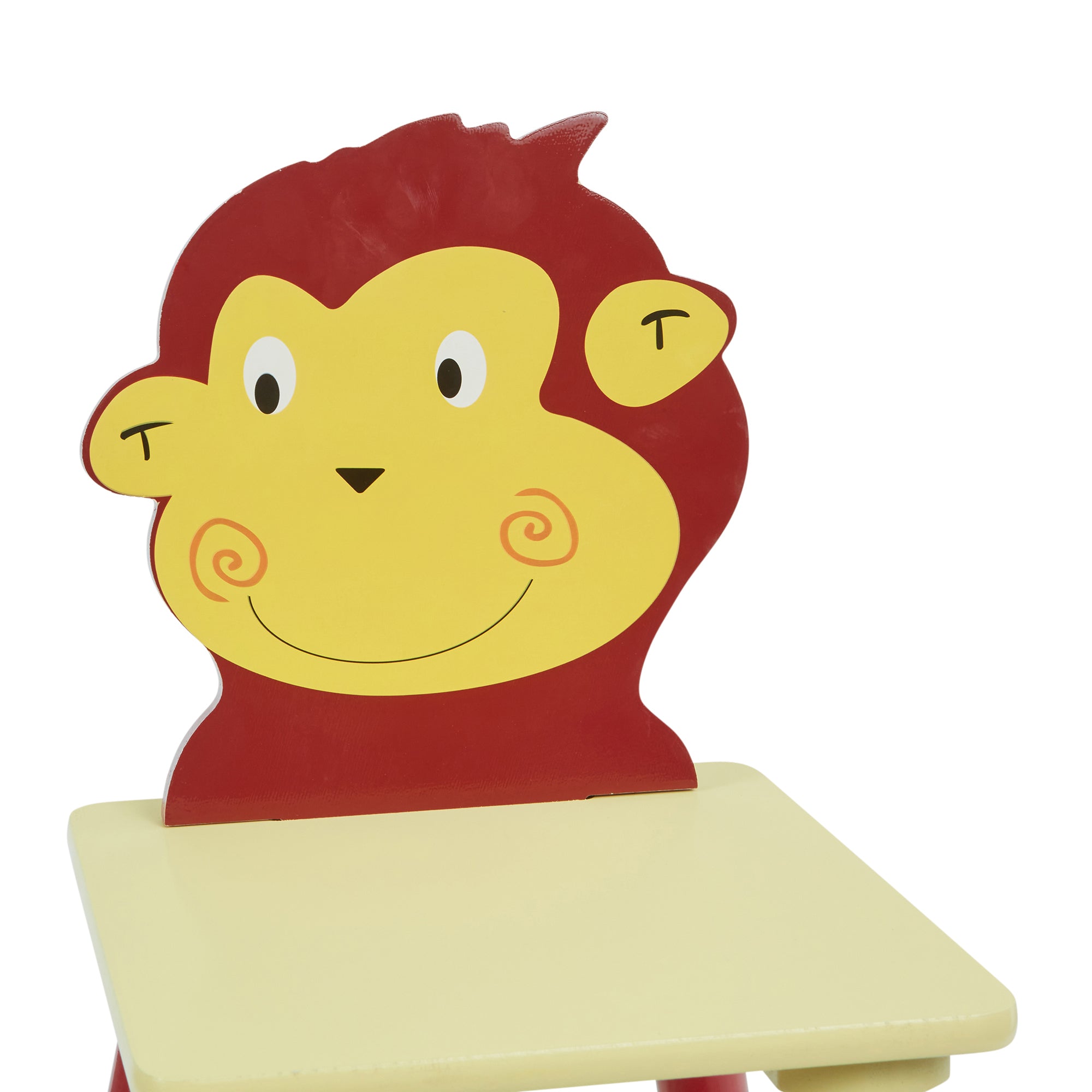 Kids Jungle Table & Two Chairs Set – Monkey & Lion (18 Months-6 Years)