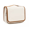 Classic Hanging Multi - Pocket Waterproof Travel Makeup Bag - Beige And Brown