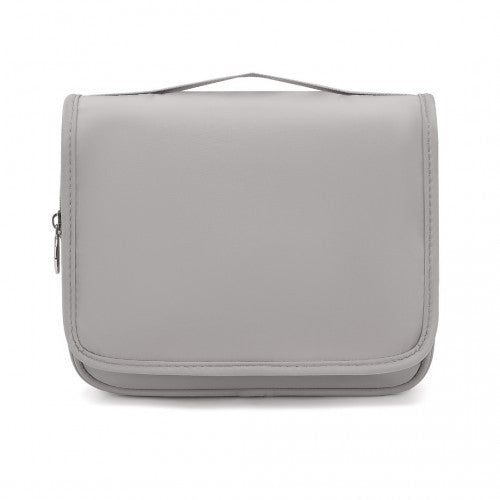 Classic Hanging Multi - Pocket Waterproof Travel Makeup Bag - Grey
