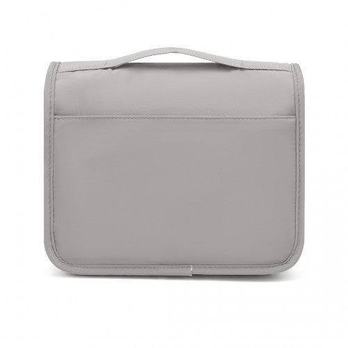 Classic Hanging Multi - Pocket Waterproof Travel Makeup Bag - Grey