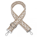 Miss Lulu Stylish Adjustable Patterned Shoulder Strap for All Bag Types - Khaki