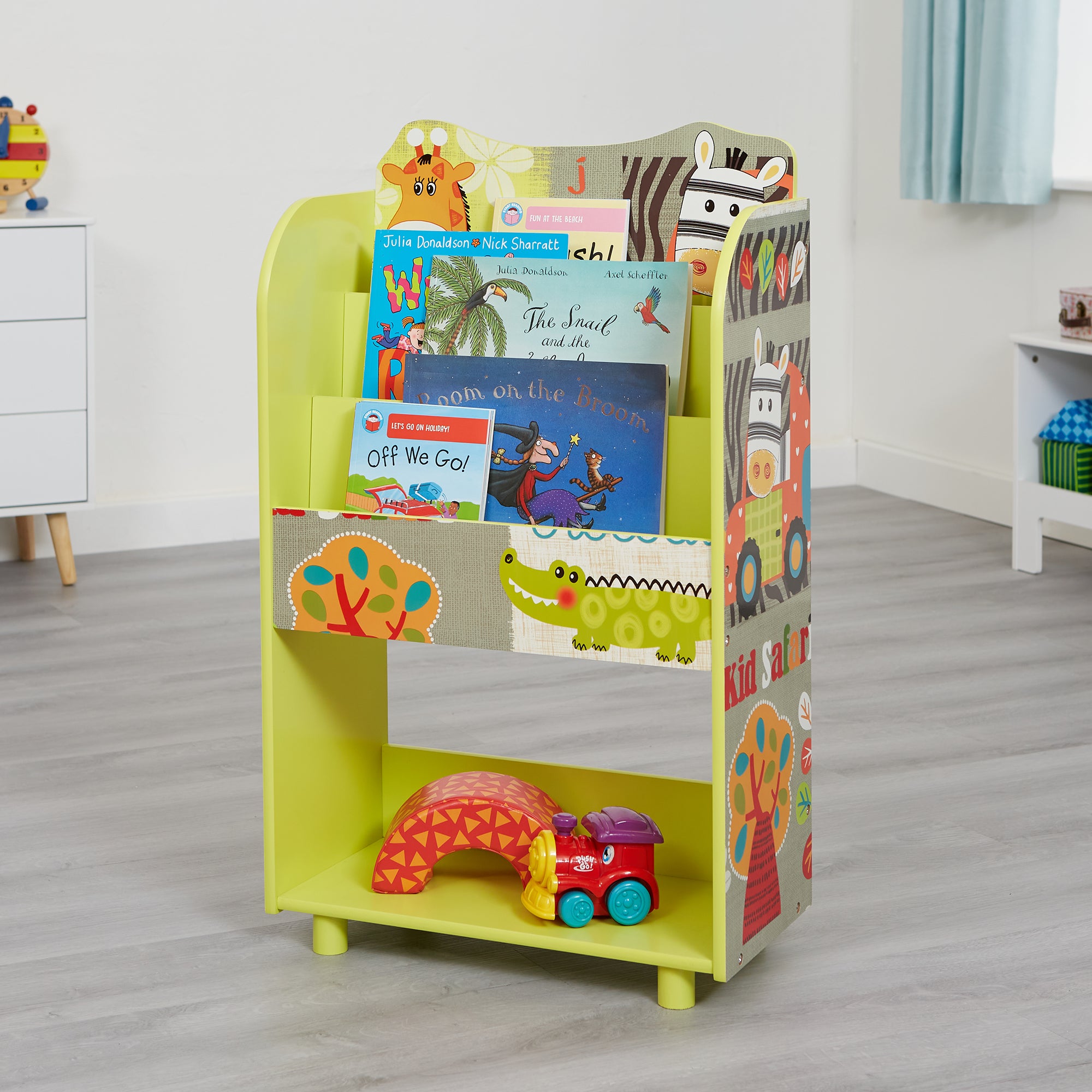 Kids Safari Bookshelf – Animal Display Unit (Ages 3+)