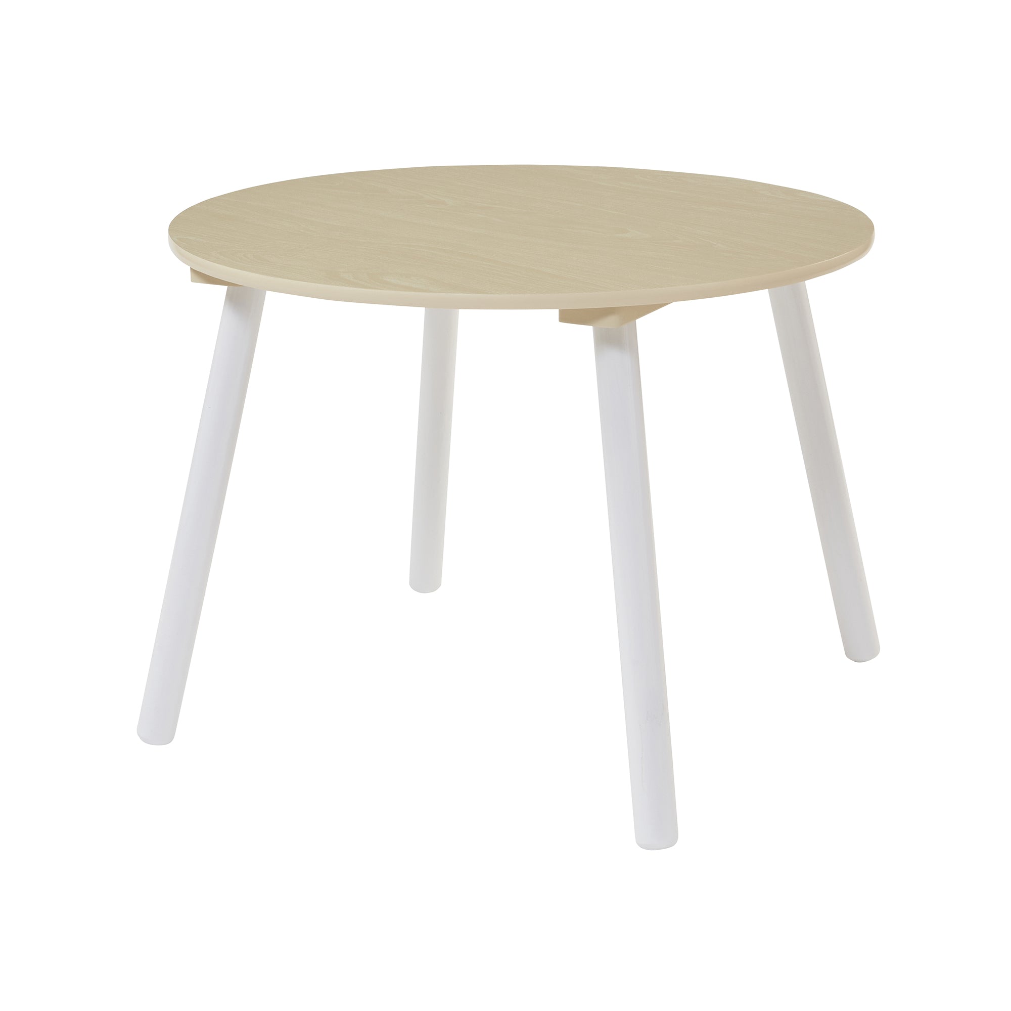 Kids Round Wooden Table & 2 Chairs Set (Ages 2+)