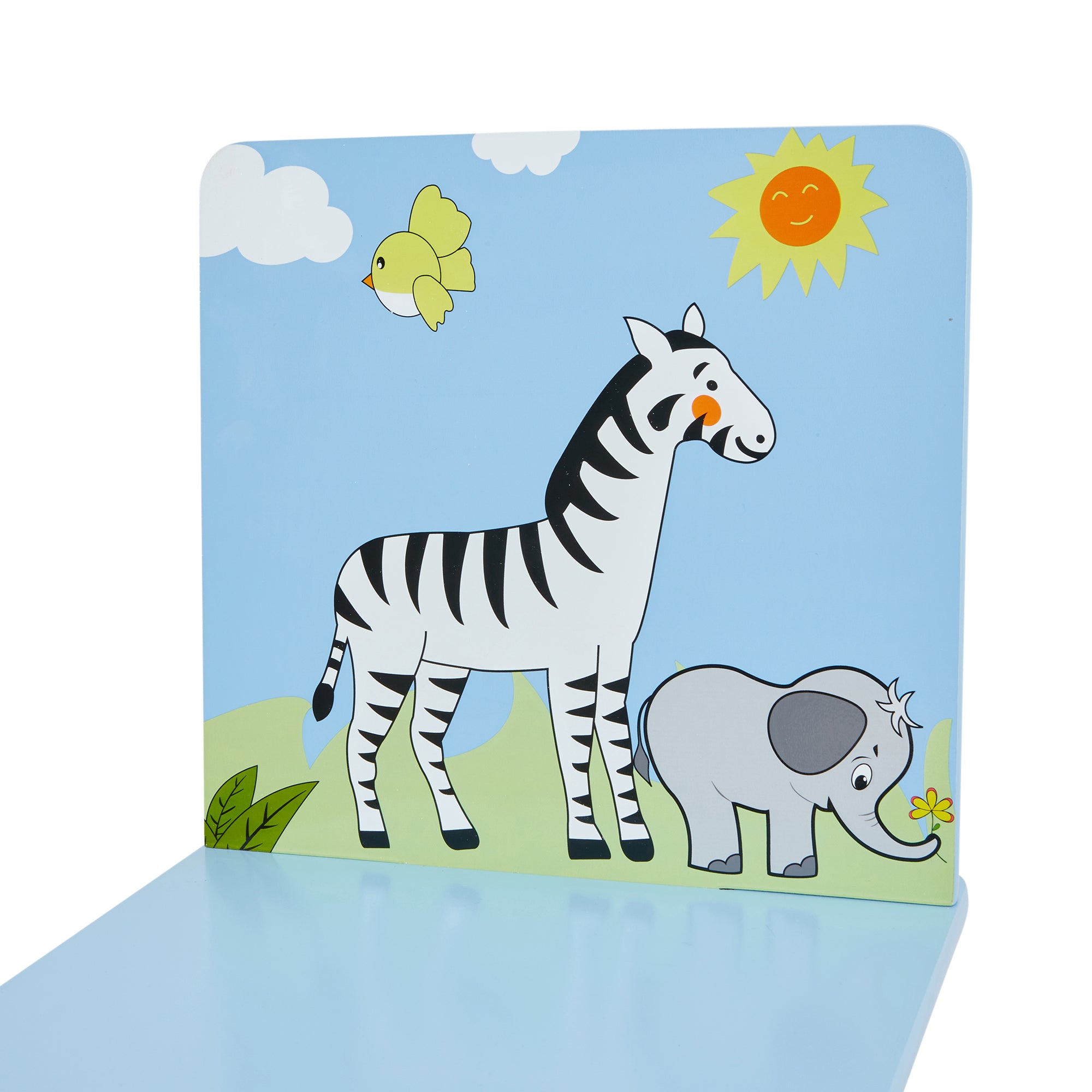 Kids Safari Table & Two Chairs Set – Animal Friends (18 Months-6 Years)