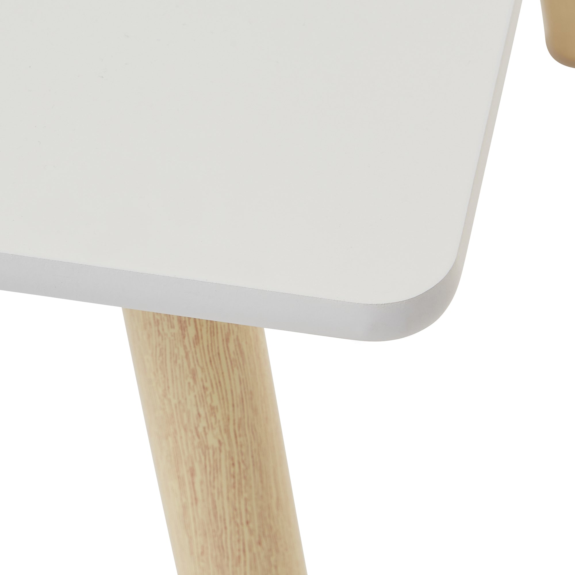 Kids Pinewood Table & 2 Chairs Set Modern Play (18 Months-6 Years)