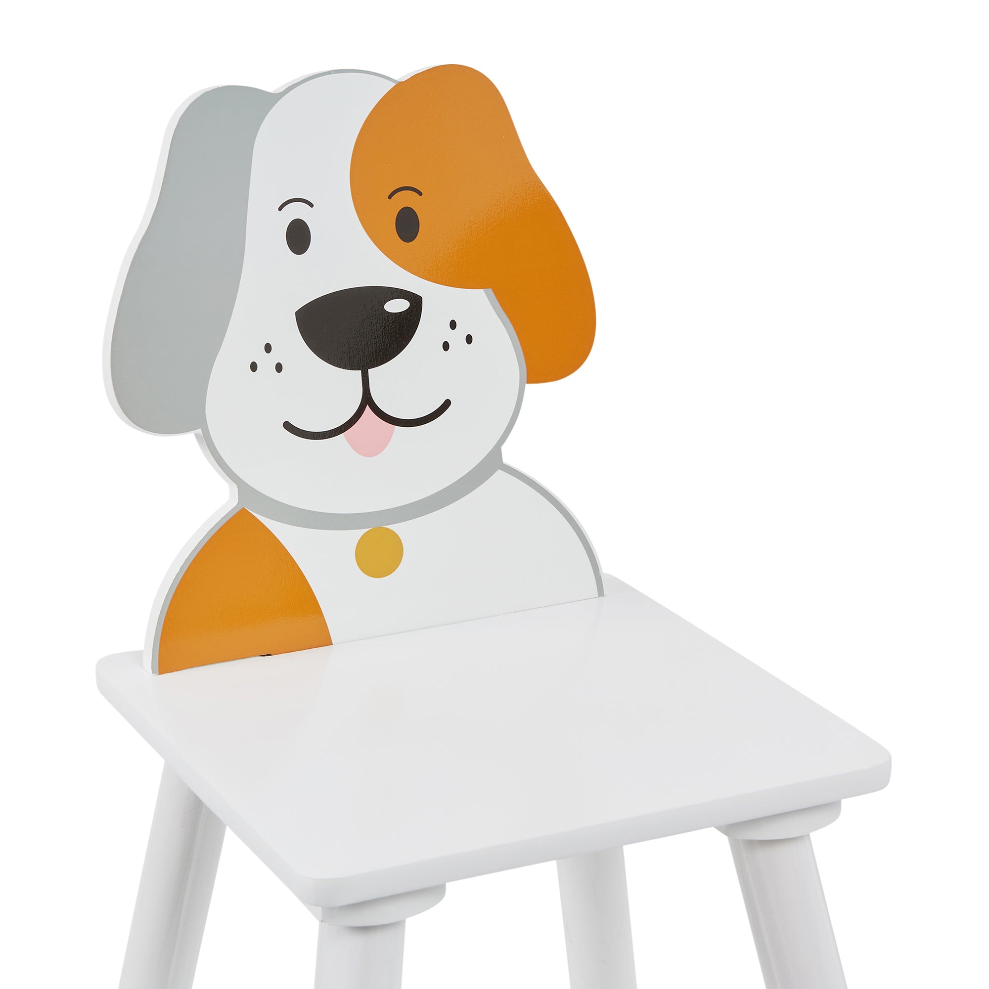 Kids Cat Dog Table & 2 Chairs Animal Play Set (18 Months-6 Years)