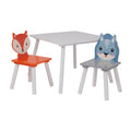 Kids Fox Squirrel Table & 2 Chairs Woodland Play (18 Months-6 Years)