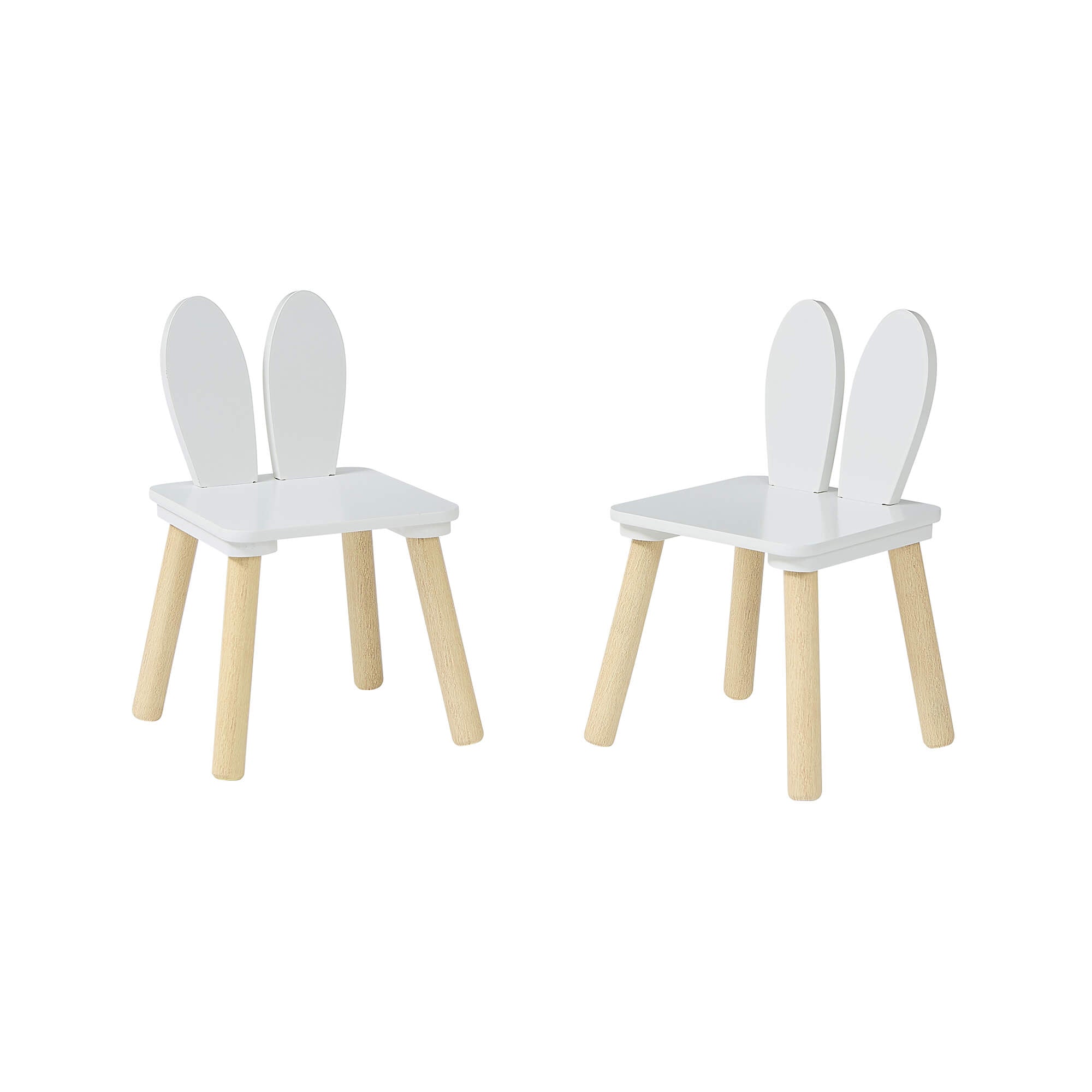 Kids Bunny Table & 2 Chairs Cute Play Set (18 Months-6 Years)