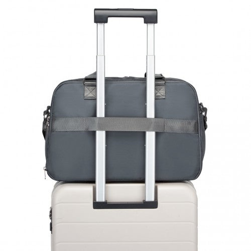 Kono Multi - functional Travel Bag Large Tote Bag & Duffle Bag with Expandable Compartment and Wet/Dry Pocket - Grey