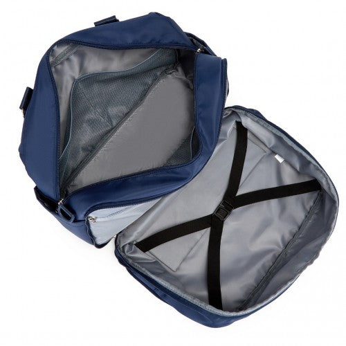 Kono Multi - functional Travel Bag Large Tote Bag & Duffle Bag with Expandable Compartment and Wet/Dry Pocket - Navy
