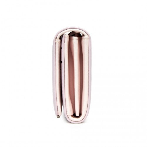 Miss Lulu Sleek and Elegant Long Wallet for Women - A Timeless Accessory - Purple