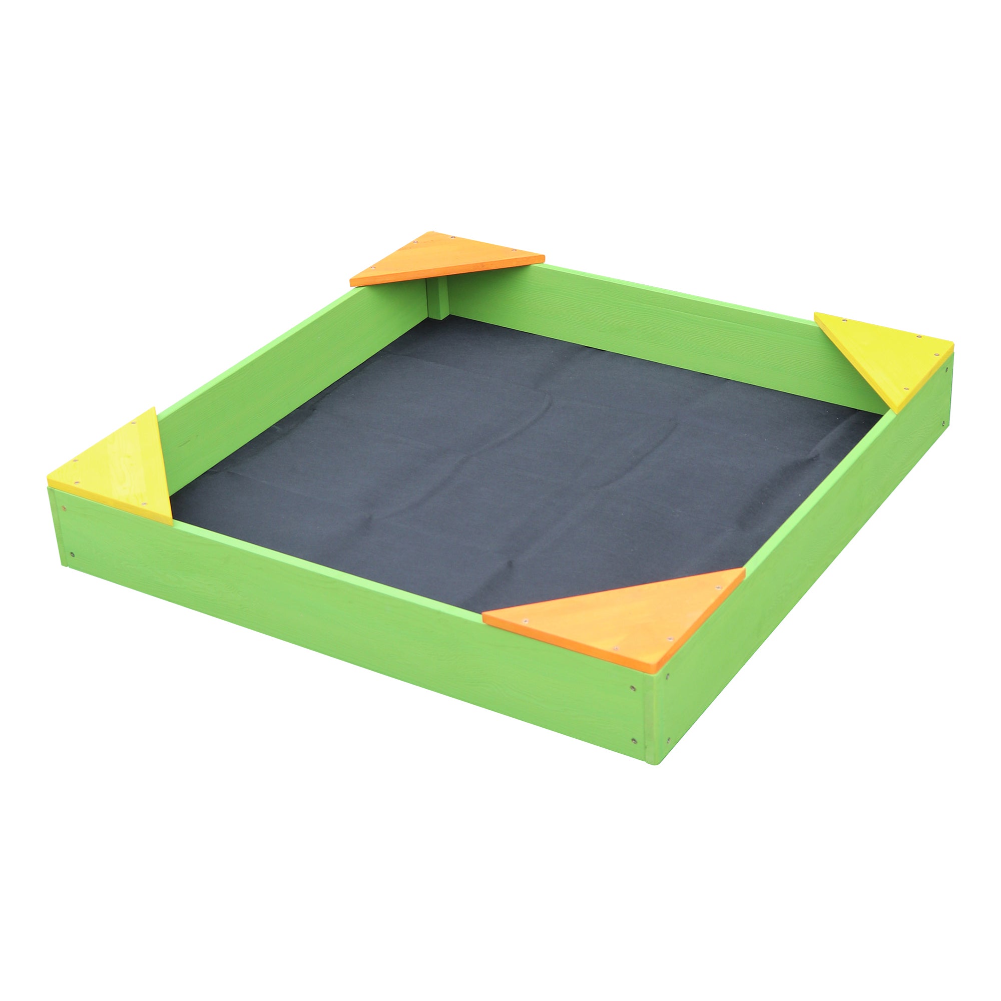Kids Wooden Sandpit with Cover Cedar (18 Months+)