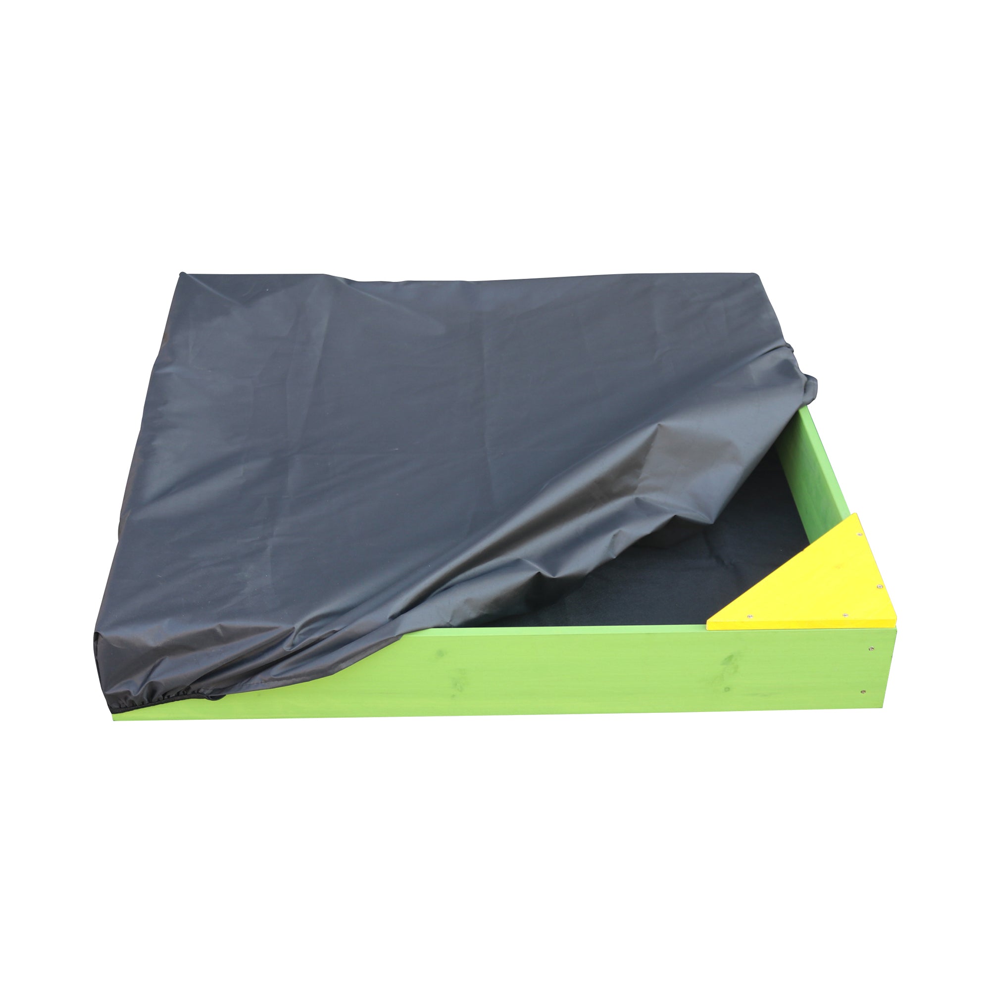 Kids Wooden Sandpit with Cover Cedar (18 Months+)