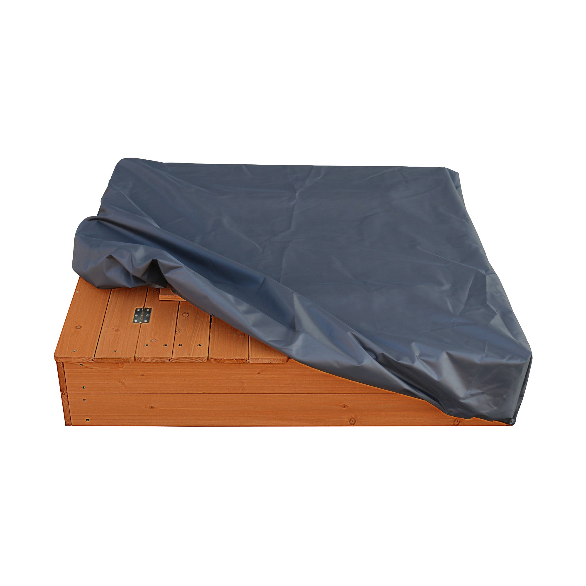 Children's Wooden Sandpit with Bench Seats and Cover (18 Months+)