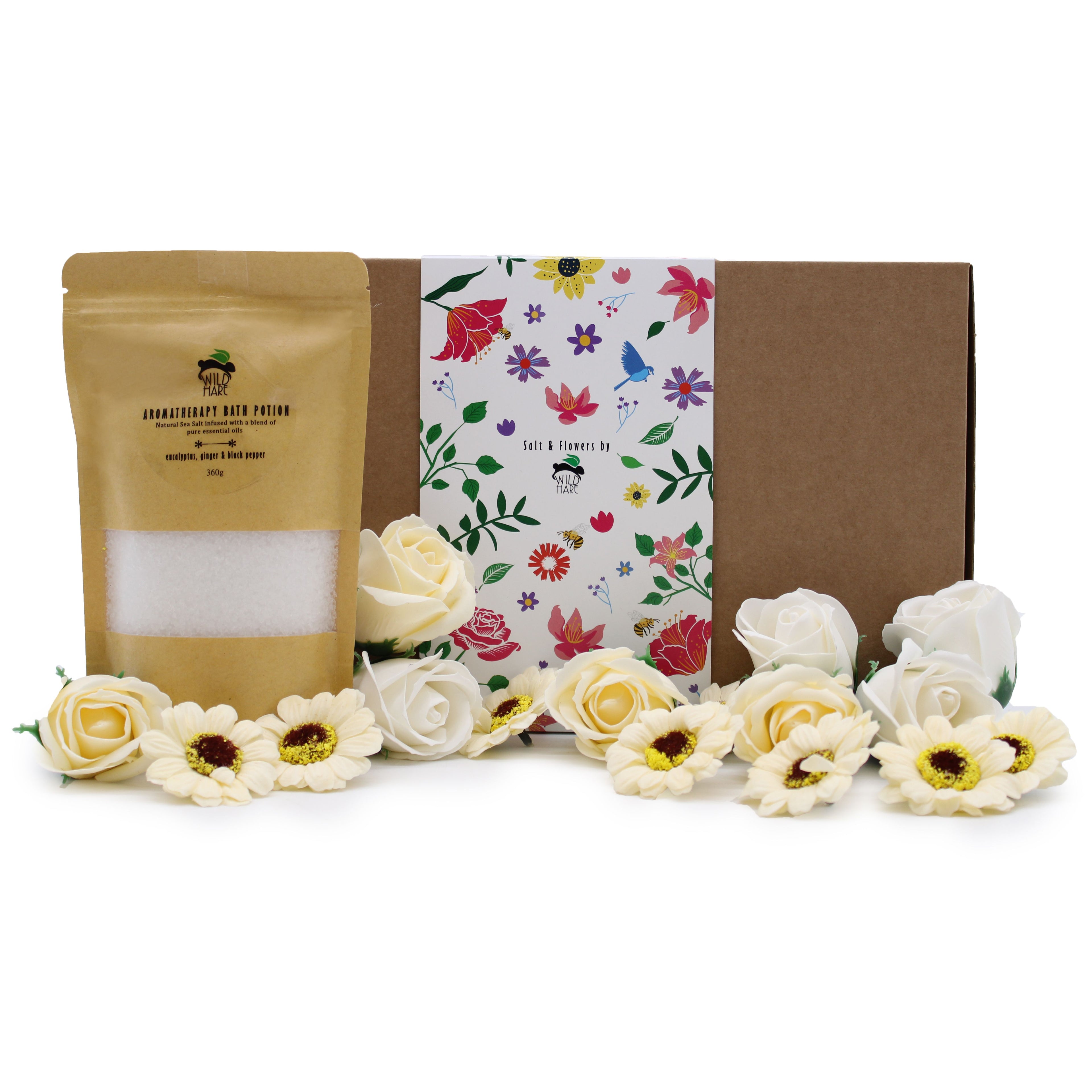 Salt Soak Set - bath salt and soap