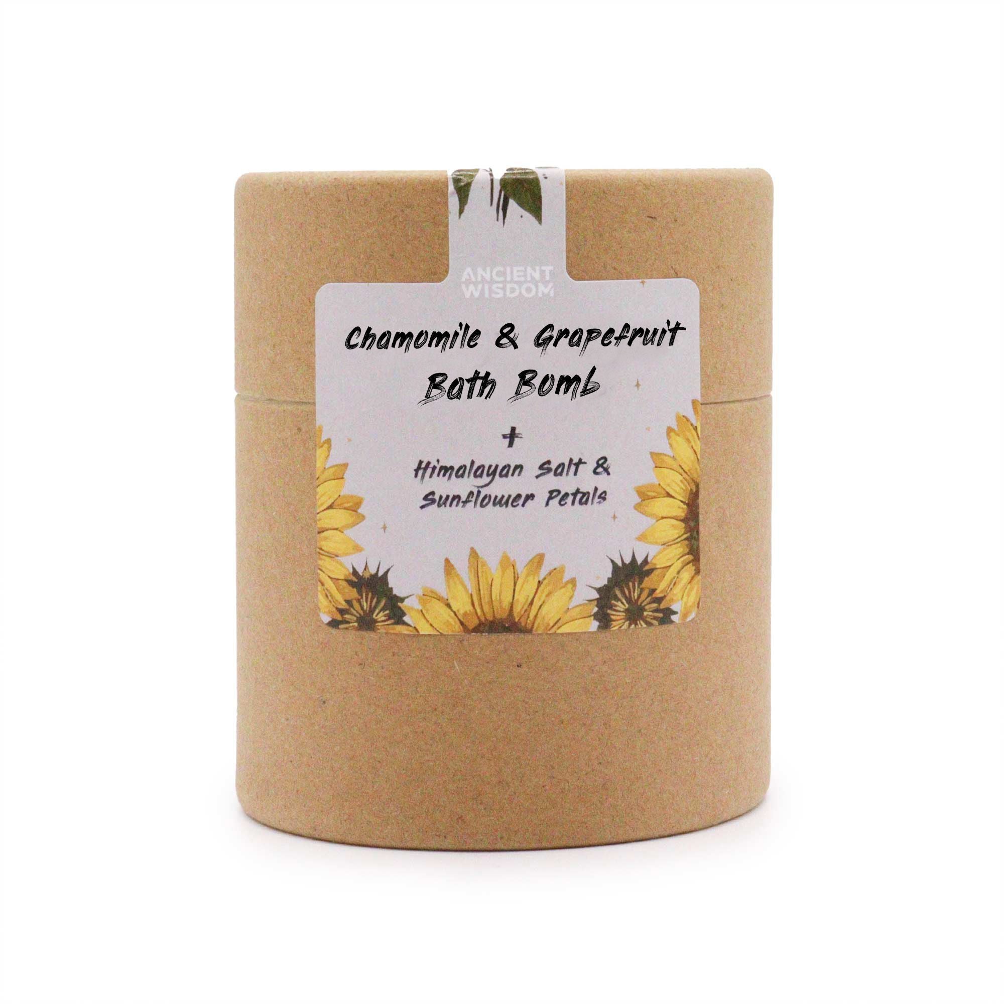 Sunflower Serenity - Bath bomb, sea salt & flower petals set