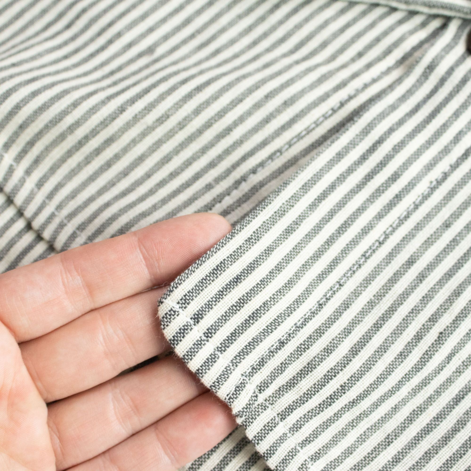 Nomad Grandad Shirt in Grey Stone (100% Cotton)