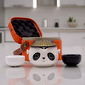 Kung Fu Panda Teapot Set with 2 Cups & Travel Case – Ceramic Tea Set with Infuser