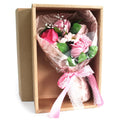 Boxed Hand Soap Flower Bouquet - Pink -  Bath Flowers