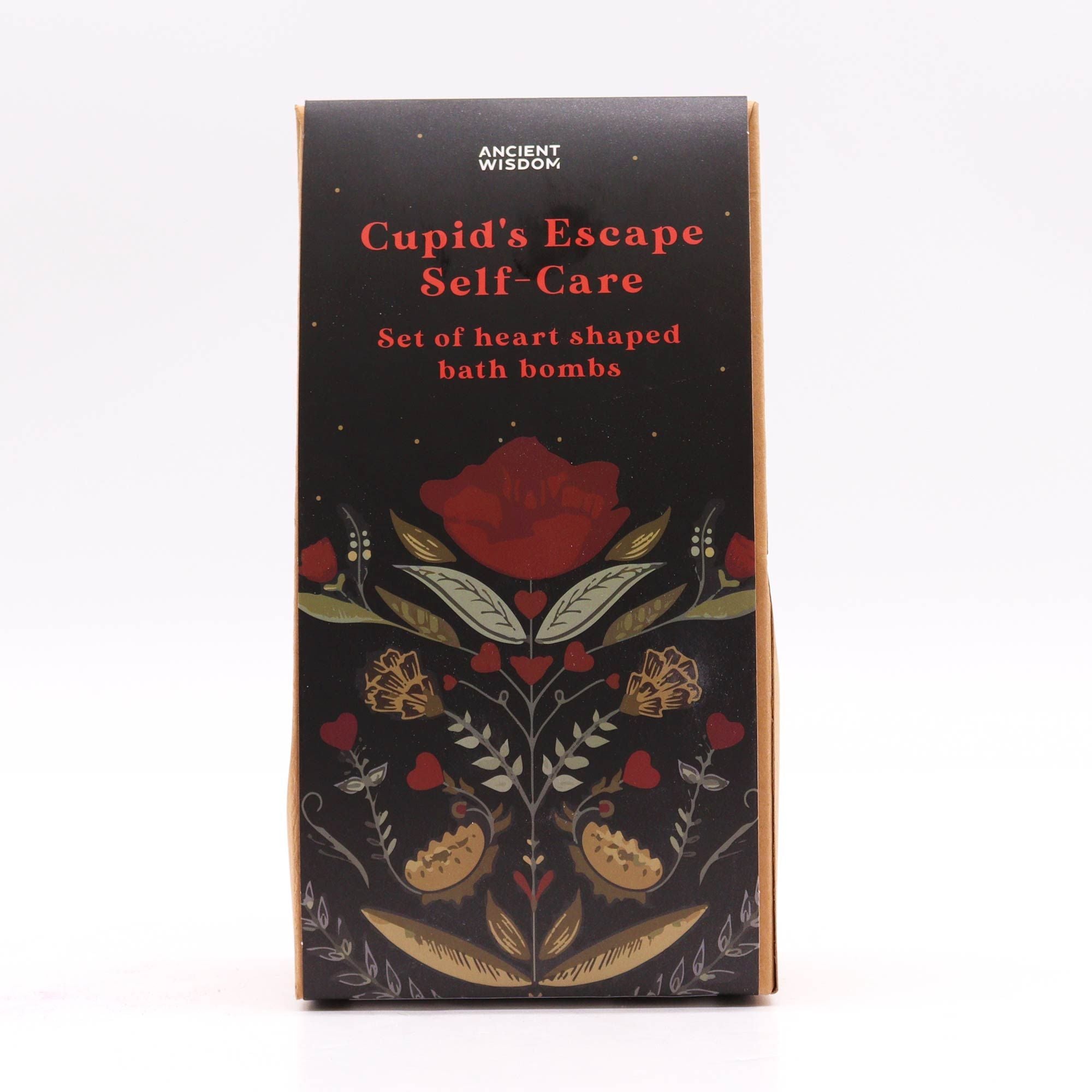 Cupids Escape Self Care Bath Heart Gift Set - bath bombs