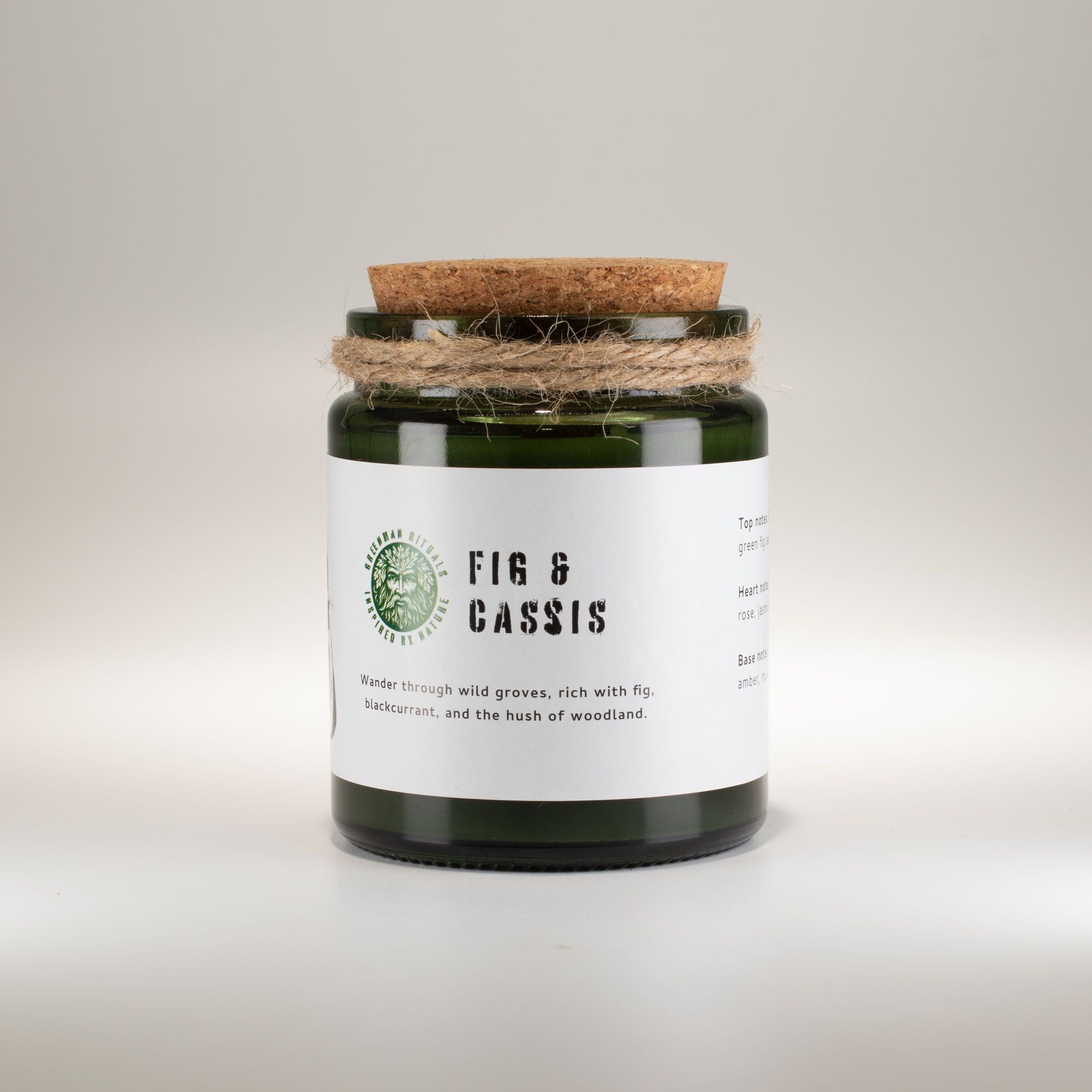 Greenman Woodwick Soy Candle - Fig & Cassis