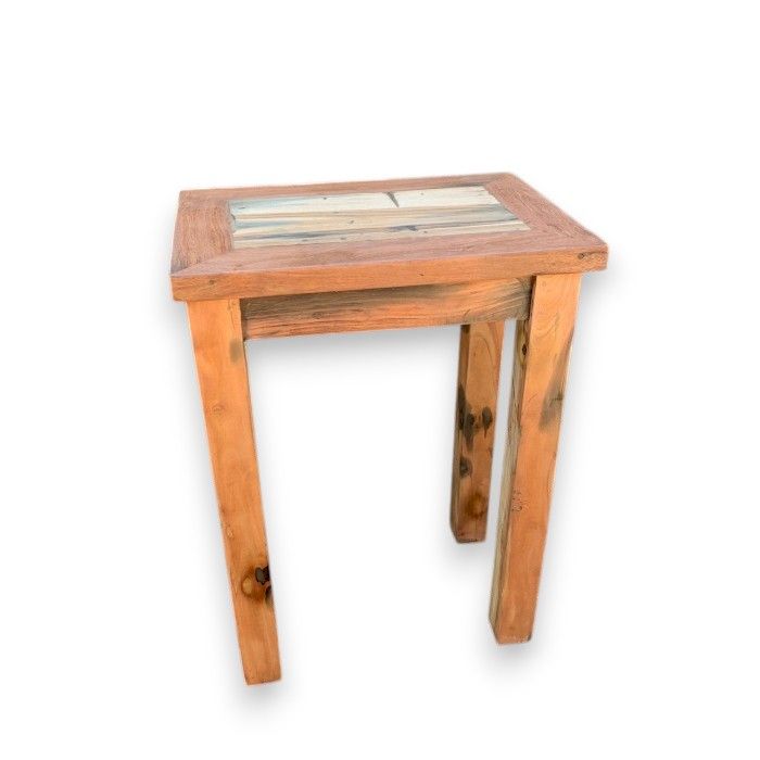Tall Display & End Table | Recycled Teak Wood – Handcrafted in Bali