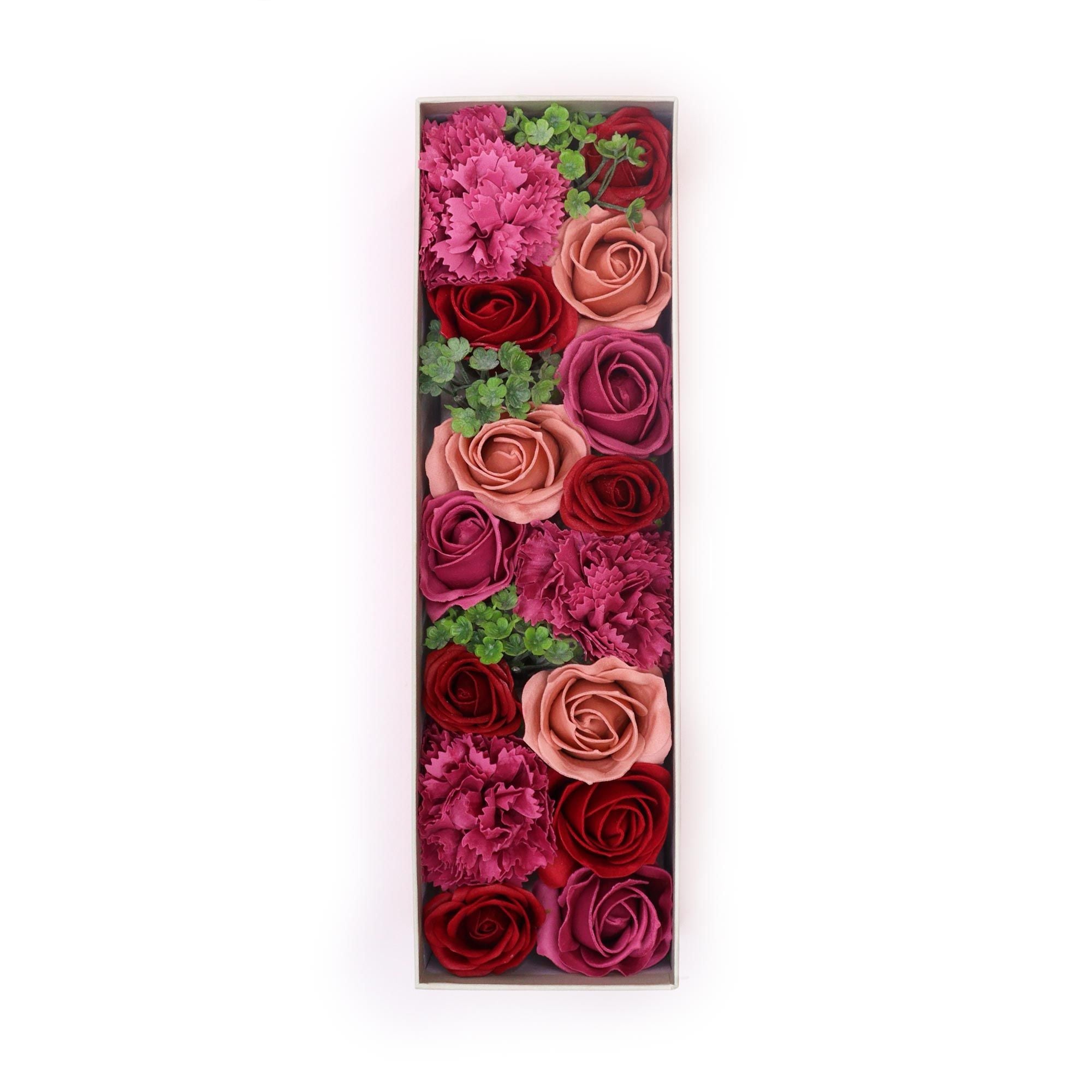 Long Box - Vintage Roses - Soap Flower Gift Round Box