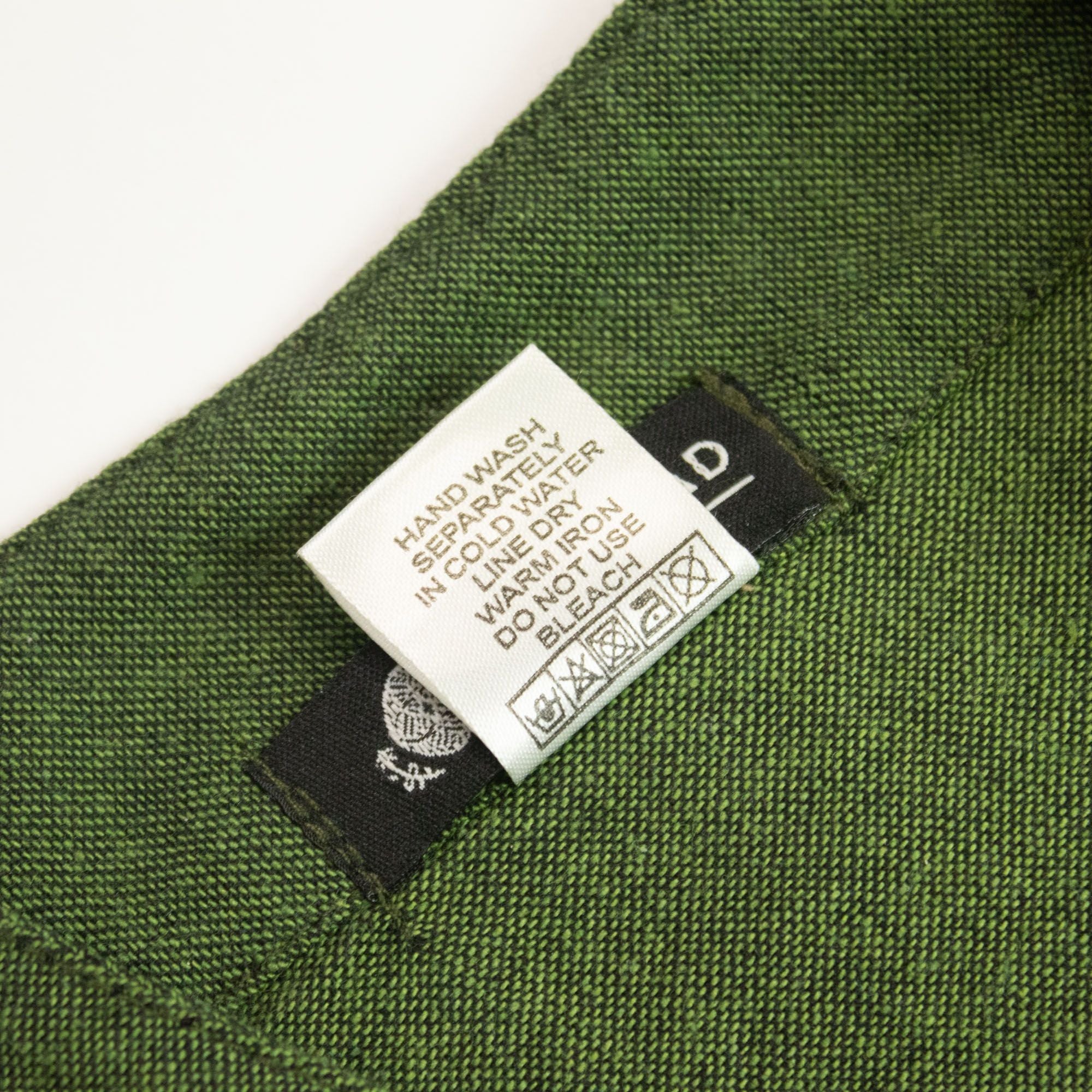 Nomad Grandad Shirt in Forest Green - 100% Cotton