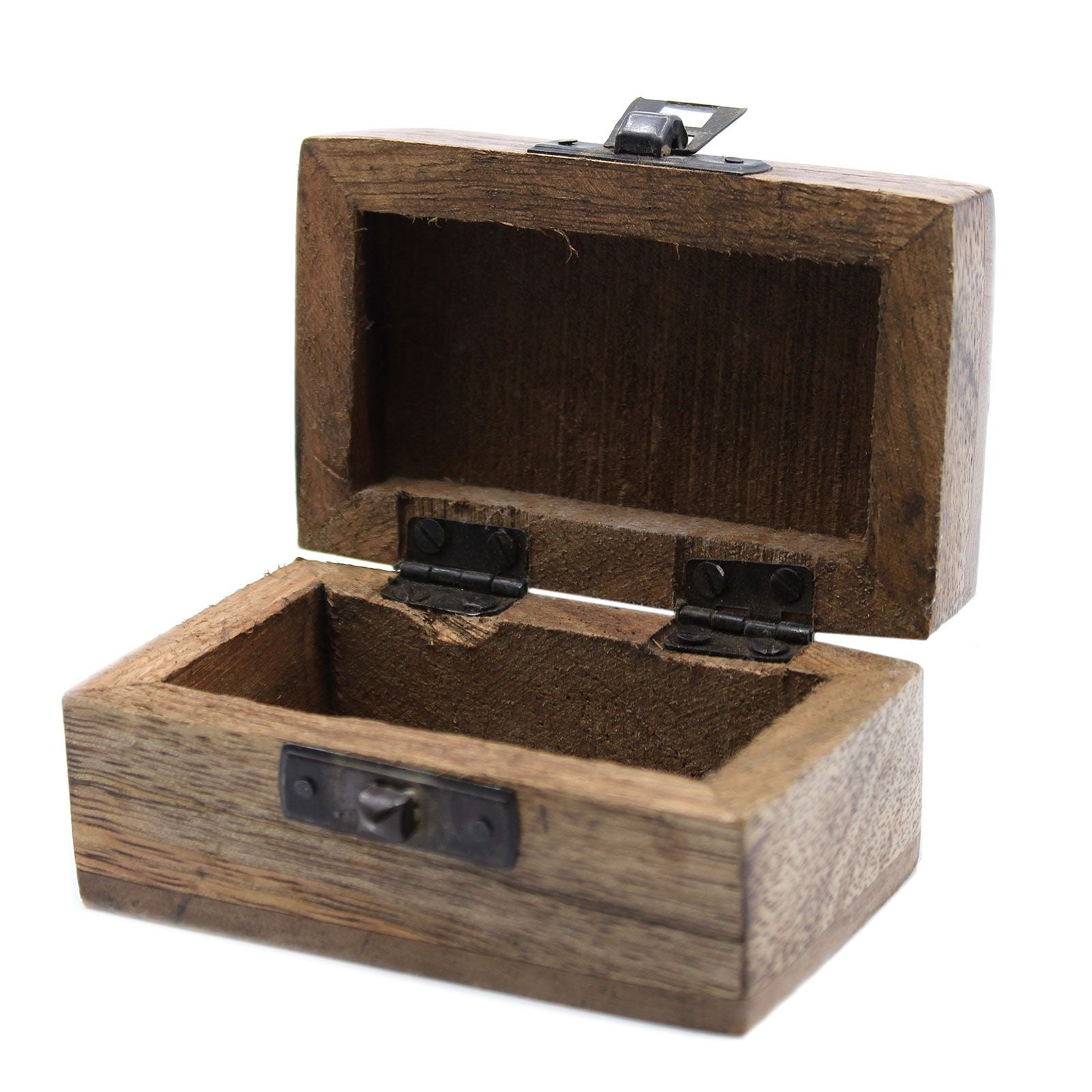 White Washed Wooden Box - Pill Box Slavic Design - Handmade