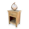 Classic 1 Drawer and Shelf Bedside Table  | Recycled Teak Wood – Handcrafted in Bali