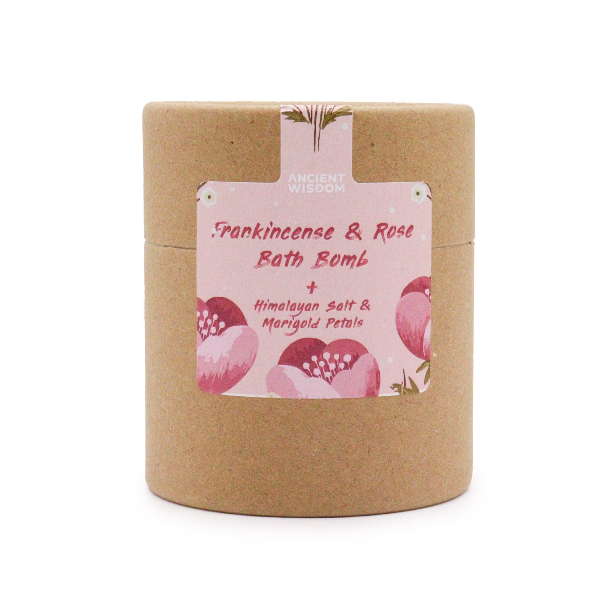 Blooming Pink Bliss - Bath bomb, sea salt & flower petals set