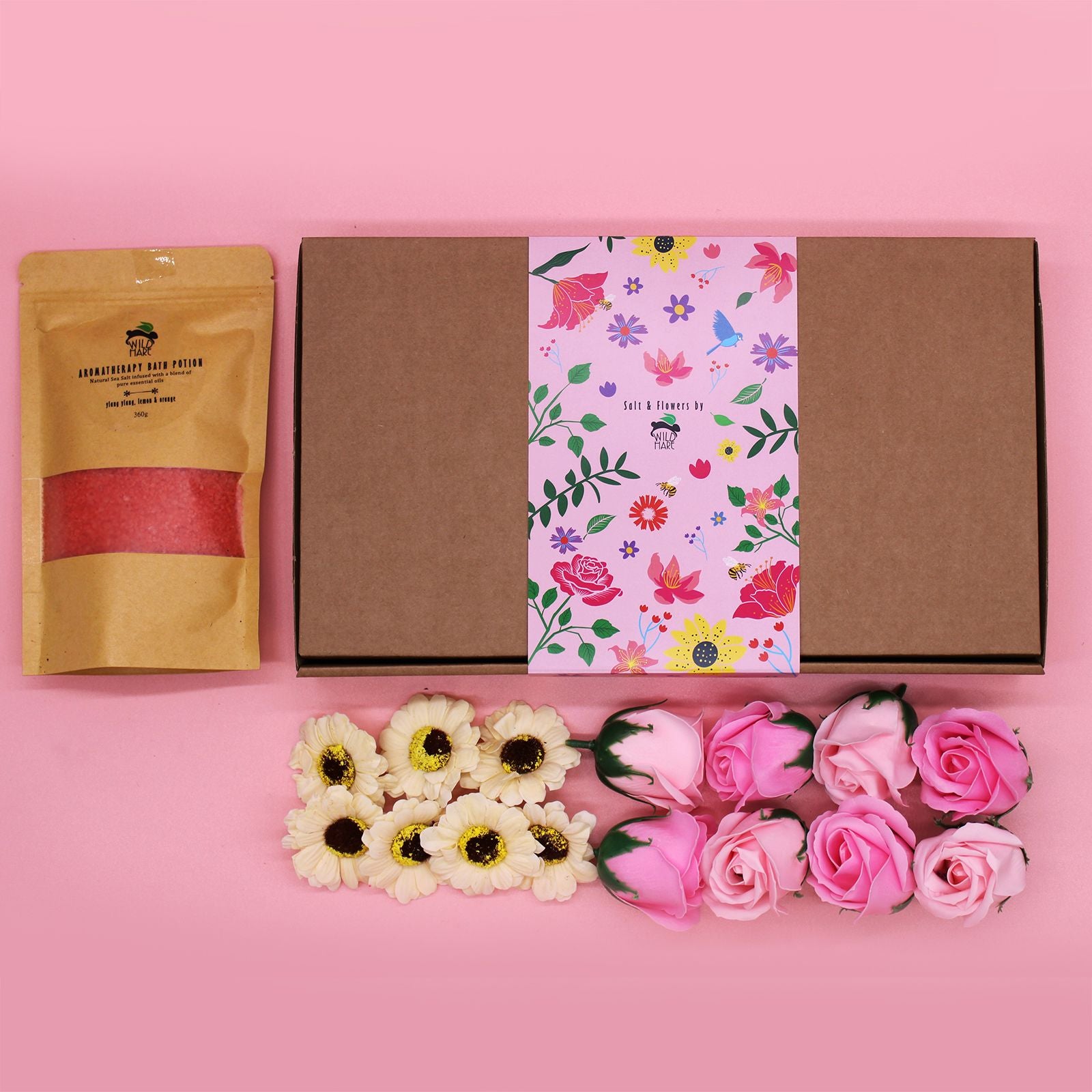 Salt Soak Set - Passion - bath salt and soap