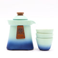 Temple Teapot Set & Three Cups - Blue Heaven Ceramic Tea Set