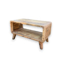 Rounded Coffee Table with shelf | Recycled Teak Wood – Handcrafted in Bali