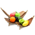 Coconut Leaf Fruit Bowl Set of 3 - Handcrafted Sustainable Decorative Homeware (Natural)